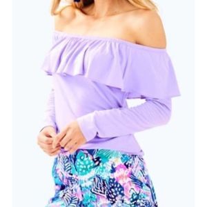 Lilly Pulitzer Augustus Off Shoulder Top- Size XS